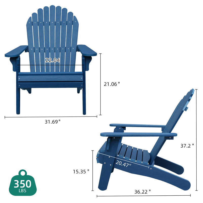 Dovecove Garner WoodPlastic Composites Adirondack Chair Wayfair
